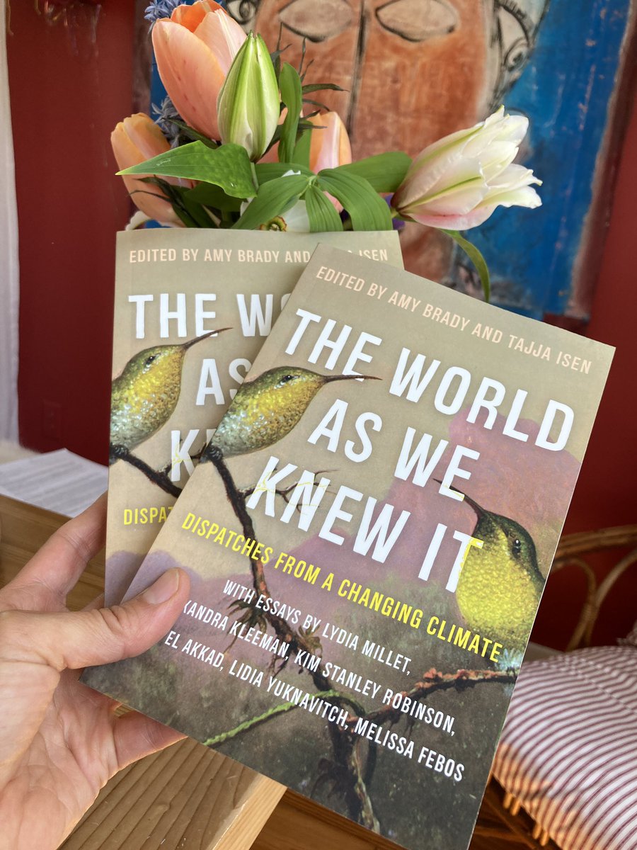 Meeratweets's tweet photo. What are we to make of the #WorldAsWeKnewIt? @ingredient_x (now @Orion_Magazine’s ED) & @tajjaisen collected a whole host of literary writers to explore that very question. Got my contributor copies & it’s beauty, to hold a bit of apocalypse reckoning in your hand. https://t.co/jZwFpSWJuV