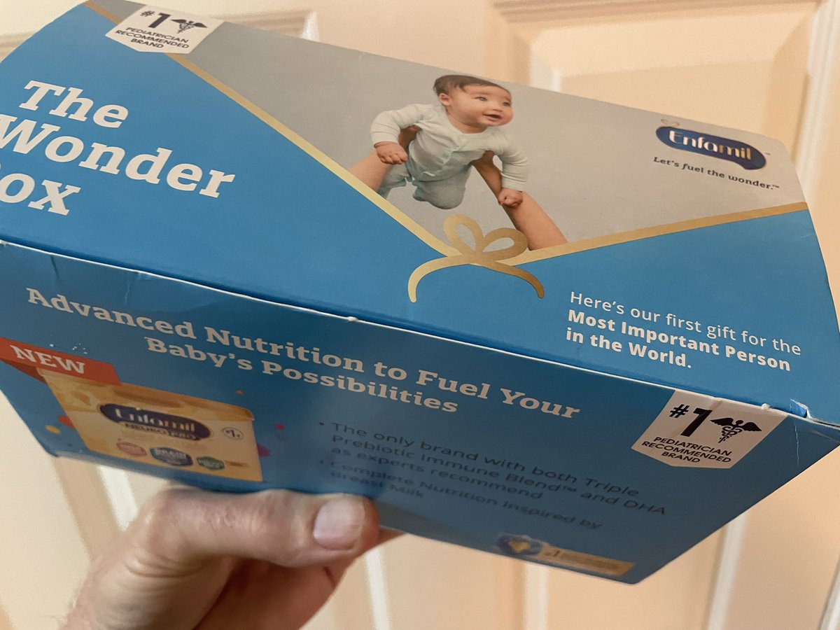 TweetsMorrissey's tweet photo. In the middle of a #BabyFormulaShortage , why is @Enfamil sending marketing samples to 55 yo men w/adult children? https://t.co/Eio2IBSDwF