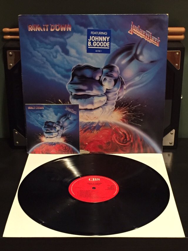 Czar321's tweet image. Judas Priest released their 11th studio album “Ram It Down” May 17th, 1988. #JudasPriest #RamItDown #BloodRedSkies #JohnnyBGoode