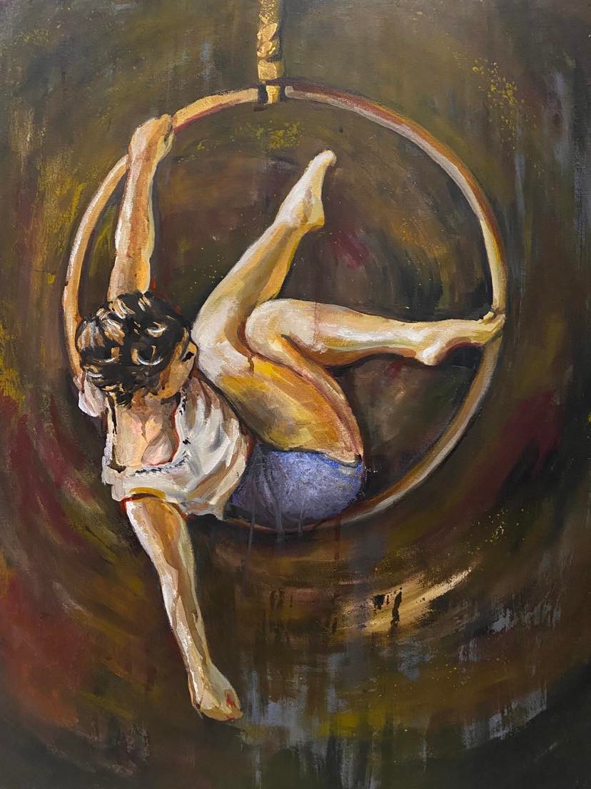 evolutionposter's tweet photo. been painting..

#painting #art #circus #aerial #hoop https://t.co/zHUoZ2Y7zo