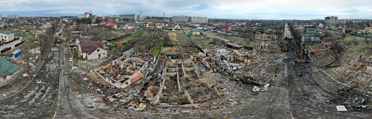 Nrg8000's tweet photo. Incredible 360-degree panoramas showing the destruction of Russia's war around Kyiv have been produced by Kyiv's Tourism department, which has created the Virtual Museum of War Memory. Here are photos from Hostomel Airport, Bucha and Irpin. See more here https://t.co/1OGQeRLwbs https://t.co/kpYf4laOoT