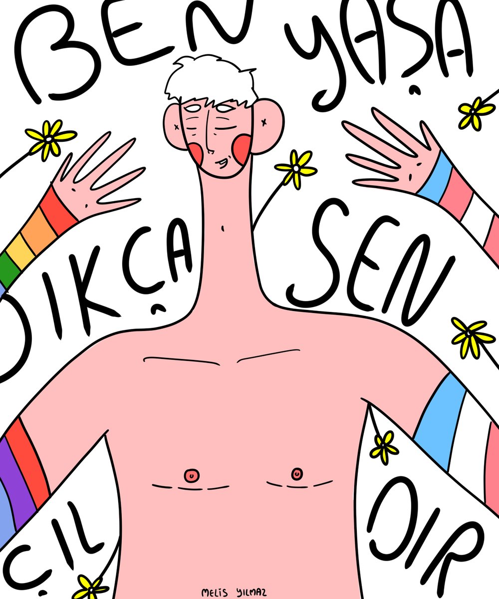 Ben yaşadıkça sen çıldır! 

Melis Yılmaz, #17Mayıs Homofobi, Bifobi, Transfobi ve İnterfobi Karşıtı Gün için çizdi.

kaosgl.org/temasa-icerik/…