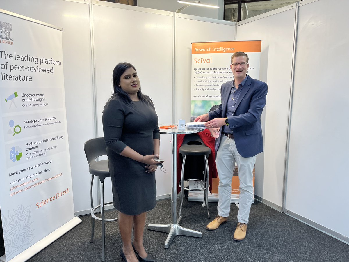 UJLibrary's tweet photo. #Elsevier representatives at the #UJLibraryIntConf2022 https://t.co/Pm4mVxceZy