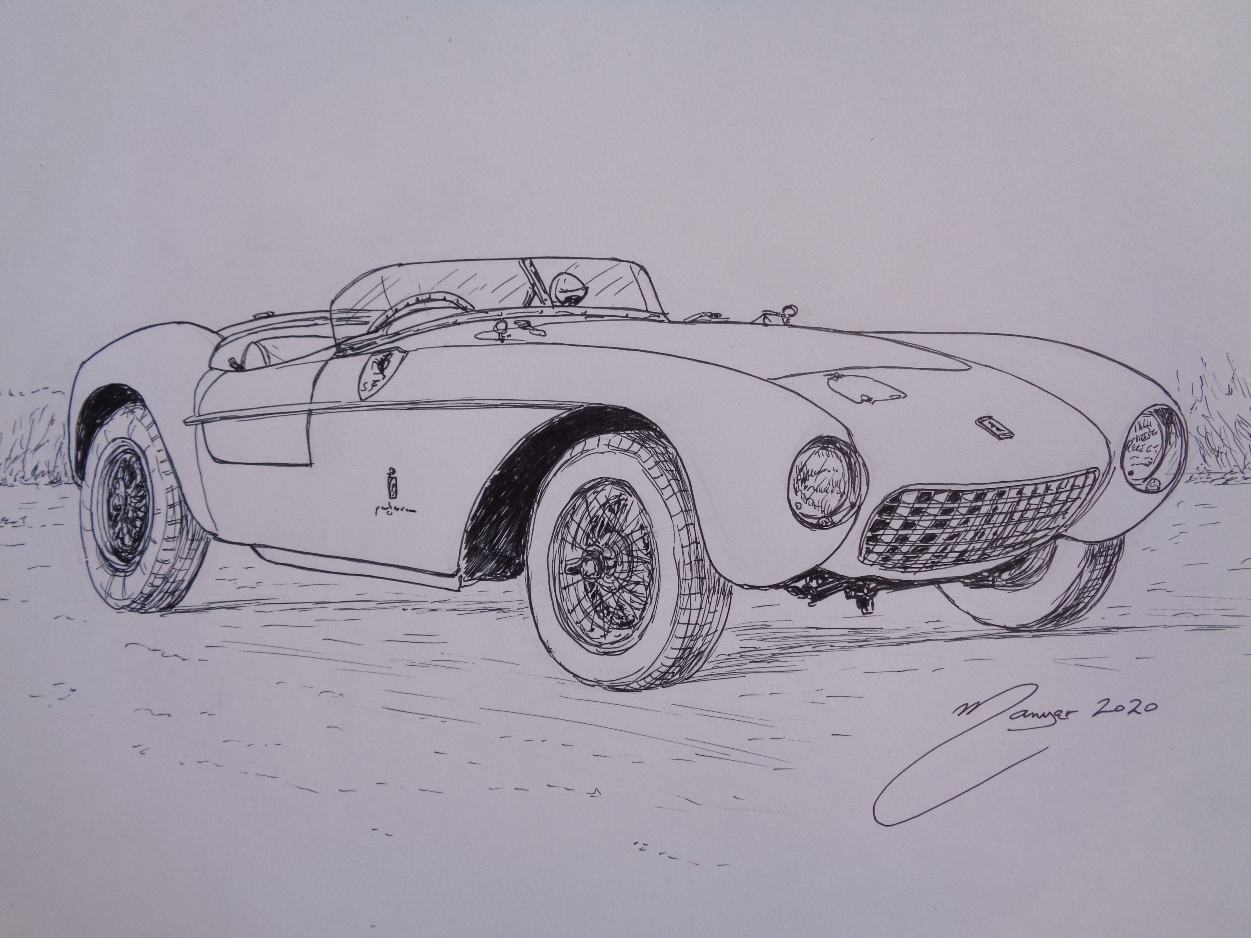 Машины нарисовать 1954