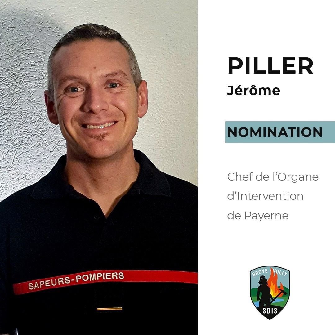 FVSP1's tweet photo. Nouvelle nomination au sein du SDIS de la Broye-Vully. 
Chef de l’organe d’intervention de la caserne de Payerne
 
l’Etat-Major félicitent le Lieutenant Jérôme Piller pour cette nomination &amp; profitent de 🙏 son prédécesseur le Capitaine Stéphane Savary.

📸 Groupe Média SDIS BV https://t.co/fcQh64tLXE