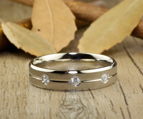 JRingStudio's tweet photo. His Promise Ring - White Gold Matt Small Diamonds https://t.co/sKxF7Ys30I #weddings #jewelryring #weddingring #titaniumring #titaniumband @etsymktgtool https://t.co/pHZ9kOhgqu