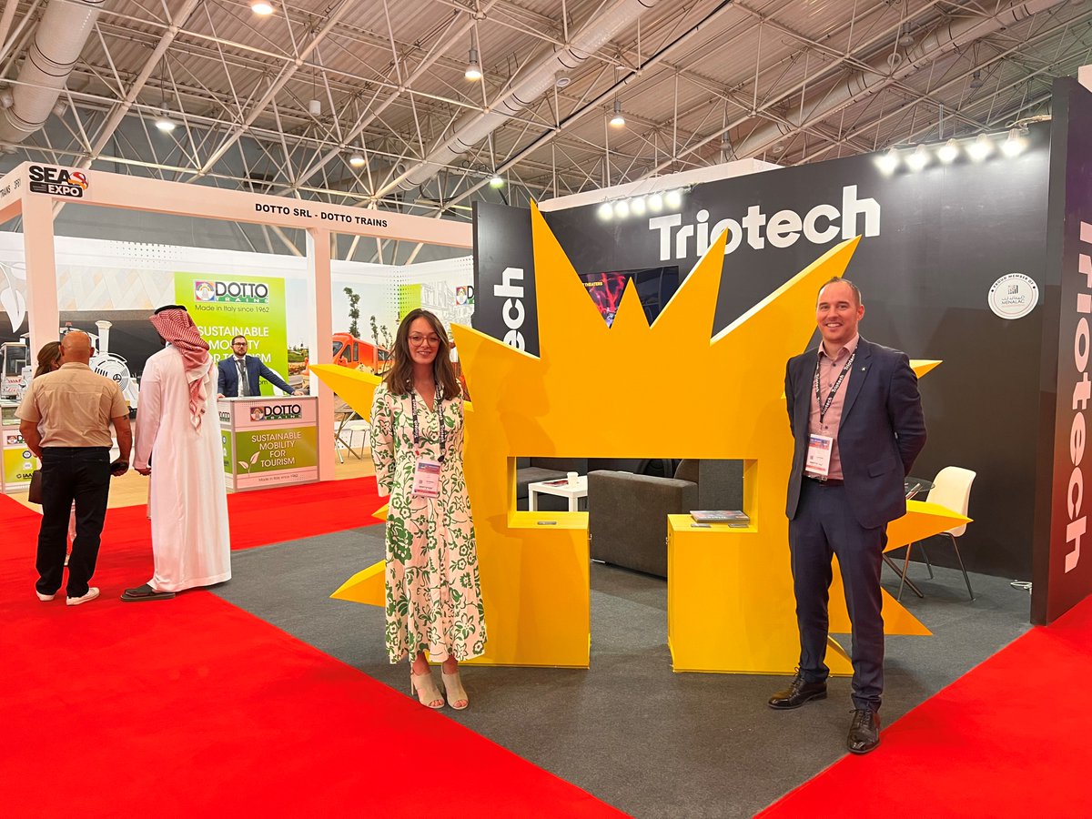 Triotech1's tweet photo. We're ready for Day 2️⃣ at @SeaSaudi!
Let's talk about our new innovative #HyperRide #attraction, our announcement about the 1st #SmashReload in theme park Le PAL or just stop by to say hi! 👋🤩
Meet our team at Booth #3E61!
#triotech #creatorsoffun #Riyadh #SEAExpo2022 #SEAExpo https://t.co/j9zIbPIjgC