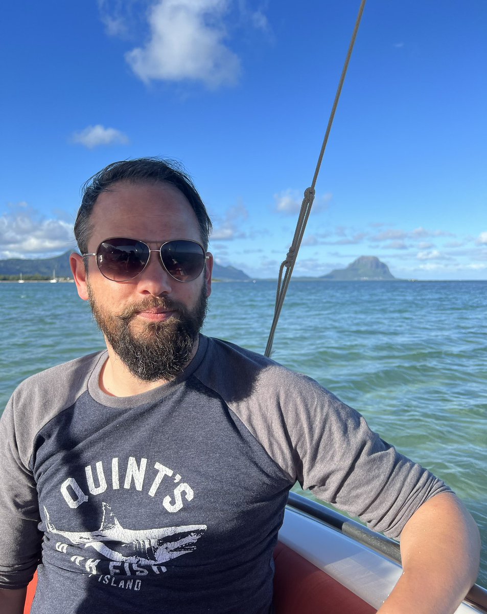 YorkshireAdz's tweet photo. Perfect choice of @LASTEXITshirts for today’s excursion in Mauritius! 🦈 #LETN https://t.co/9pCJsEGxnY