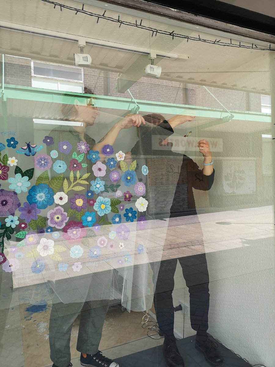 New exhibition going up in the window gallery today! #wastelands2020 #byathread #bekikremer #localartist