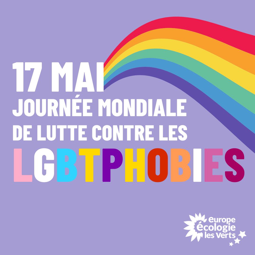 🏳️‍🌈🏳️‍⚧️ Le 17 mai, c'est la journée mondiale de lutte contre les lgbtphobies ! En 5 ans, le nombre d'actes LGBTphobes a augmenté de 104%. Continuons de nous battre contre les violences