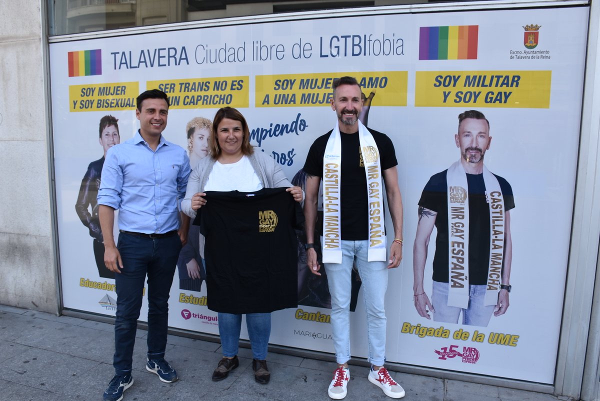 TalaveraAyto's tweet photo. 🏳️🌈 El Gobierno municipal cumple su compromiso para visibilizar a Talavera como una ciudad libre y que lucha contra la LGTBIfobia.
#ODS10 #ReducciónDeLasDesigualdades #TalaveraDeLaReina #DiaInternacionalcontralaLGTBifobia #CiudadLibre
👉+info: https://t.co/HN1SelhGW6 https://t.co/LaoNR4lZEs