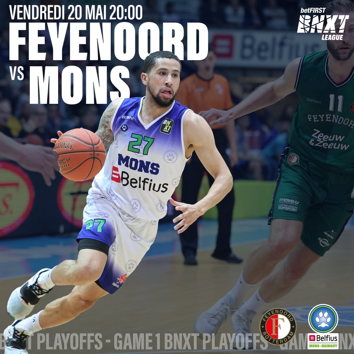 mons_hainaut's tweet photo. 🔵 𝟭/𝟭𝟲𝗲̀𝗺𝗲 𝗱𝗲 𝗳𝗶𝗻𝗮𝗹𝗲𝘀 𝗱𝗲 𝗣𝗹𝗮𝘆𝗼𝗳𝗳𝘀 𝗕𝗡𝗫𝗧 + #𝗝𝗨𝗦𝗧𝗜𝗡𝗚𝗔𝗠𝗘 🔵

📅 Le 20/05 à 20h contre Feyenoord en déplacement
📅 Le 24/05 à 20h contre Feyenoord à domicile (#JUSTINGAME ⚠️) https://t.co/fIrs1LvsBu
