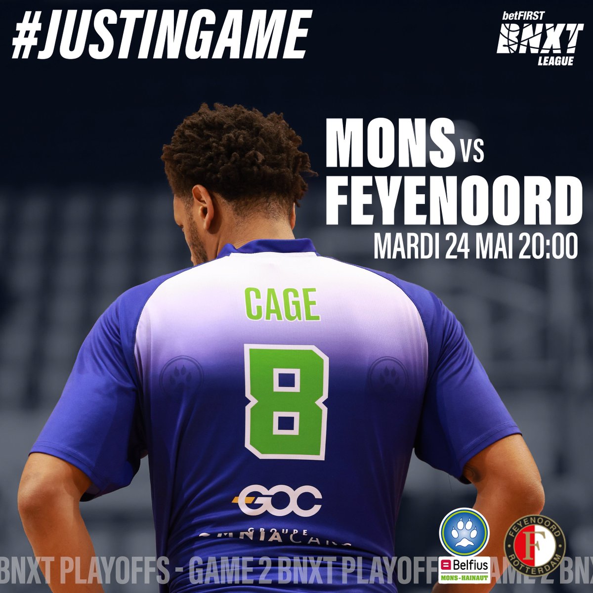 mons_hainaut's tweet photo. 🔵 𝟭/𝟭𝟲𝗲̀𝗺𝗲 𝗱𝗲 𝗳𝗶𝗻𝗮𝗹𝗲𝘀 𝗱𝗲 𝗣𝗹𝗮𝘆𝗼𝗳𝗳𝘀 𝗕𝗡𝗫𝗧 + #𝗝𝗨𝗦𝗧𝗜𝗡𝗚𝗔𝗠𝗘 🔵

📅 Le 20/05 à 20h contre Feyenoord en déplacement
📅 Le 24/05 à 20h contre Feyenoord à domicile (#JUSTINGAME ⚠️) https://t.co/fIrs1LvsBu