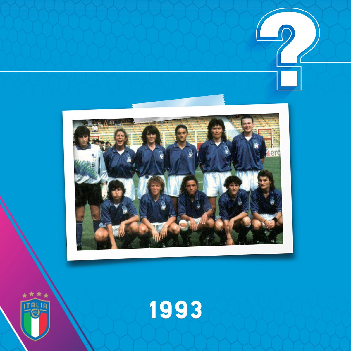 ✅ 𝟭𝟵𝟵𝟯

👉🏻 L'Italia ha ospitato gli Europei nel 1993, l'evento si disputò in quattro città: Cesena, Cesenatico, Rimini e Santa Sofia 🏟️

#AzzurreQuiz 
#Nazionale 🇮🇹 #Azzurre #VivoAzzurro