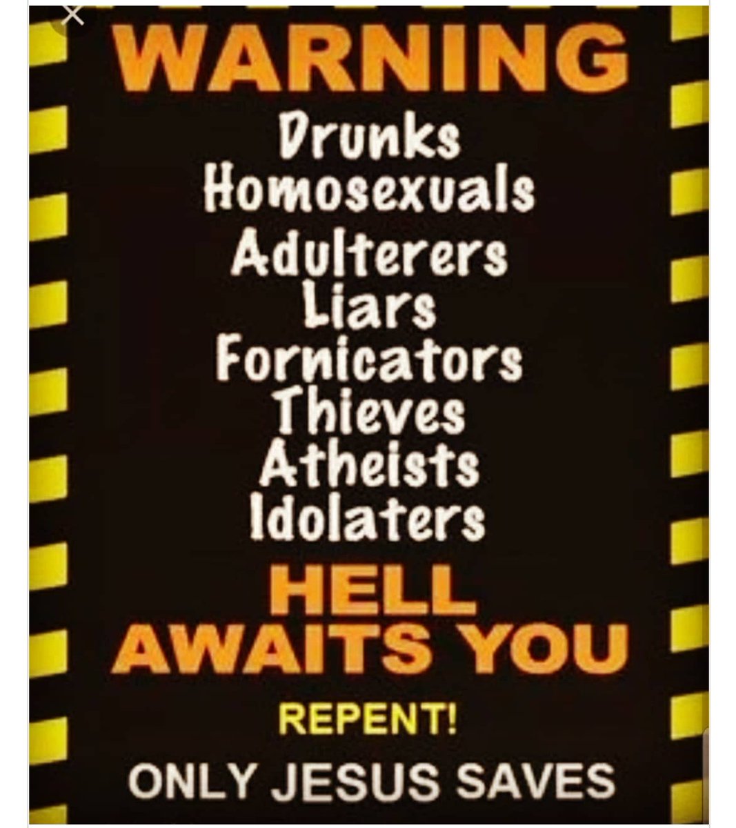 HELL AWAITS HOMOSEXUALS, ADULTERERS &amp; FORNICATORS!!!

Leviticus 20:13...If a man has sexual relations with a man as one does with a woman, both of them have done what is detestable. They are to be put to death; their blood will be on their own heads.