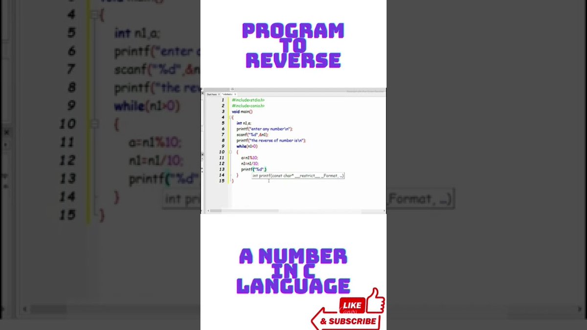 rrvkvideo's tweet image. Check out my latest video &quot;Reverse Number Program in C | C Language Tutorial | #short #rrvcoder #rrvcoding #coderrrv #Ccoder&quot;

Watch Now: youtu.be/49_lVjqrxkc

(Posted via TubeBuddy.com)