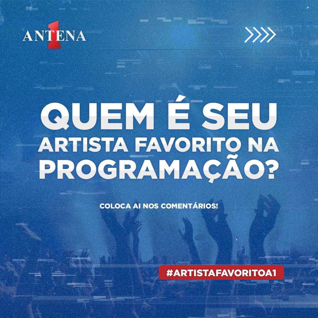 Antena_1's tweet photo. Quero saber de você, quem é o artista que quando toca alguma música dele ná rádio, automaticamente você aumenta o volume!

Conta pra mim nos comentários!

#Antena1 #A1 #Antenados #AumentaOSom #Musica #ContaPraMim https://t.co/373p4ind4c