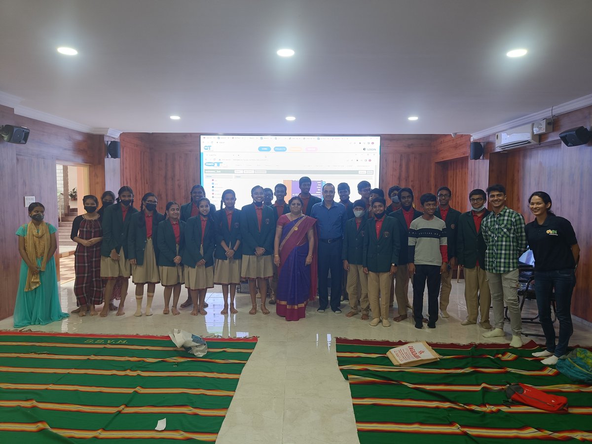qtpiofficial's tweet photo. QtPi Students' Ambassador Mr. Preet Mehta a 12th Grader built a bot and presented to the management of SSVM Bengaluru to mark the beginning of collaboration for Robotics/Coding/AI/Design Thinking an integrated program.
#qtpirobotickit #STEM #QTSCHOOL #coding #designthinking #AI https://t.co/TYmTMdpU9h