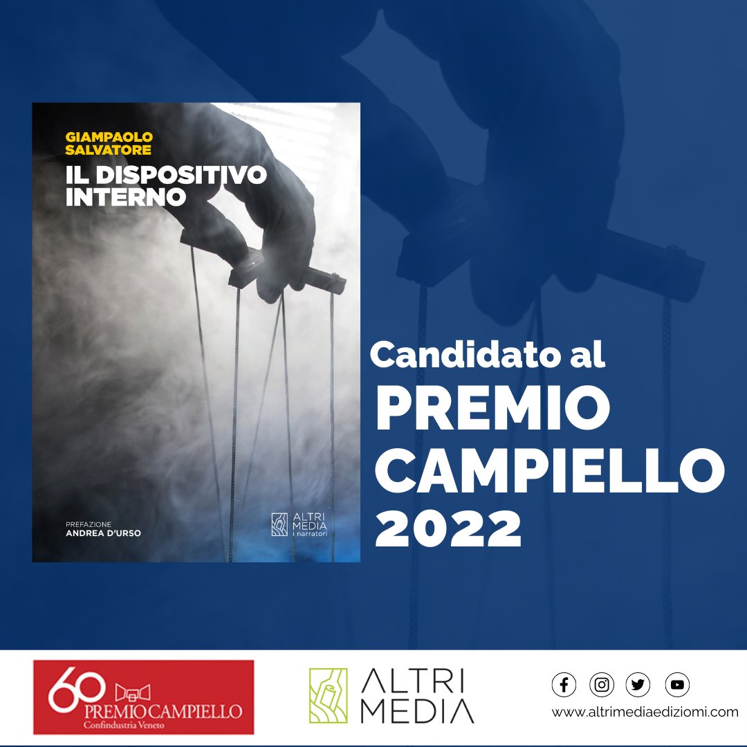 Il dispositivo interno, di Giampaolo Salvatore, è candidato alla sessantesima edizione del Premio Campiello

<a href="/PremioCampiello/">Premio Campiello</a> #premiocampiello