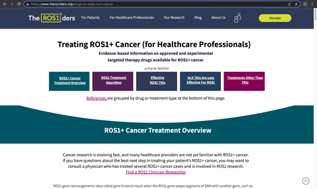 ros1cancer's tweet photo. Healthcare providers who are treating patients with ROS1+ cancer can visit https://t.co/ST3Ae7a4jB for the latest scientifically and medically accurate information about the disease. We encourage patients to share this link with their providers. #ros1cancer #theros1ders https://t.co/Y3JjTUqY20