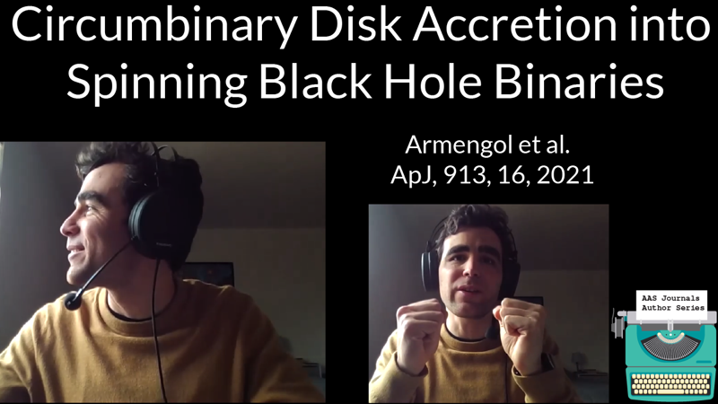 AAS_Office's tweet photo. Federico Armengol @fedelopezar1 (Rochester Institute of Technology, Instituto Argentino de Radioastronomía) chats about his AAS Journal article on black hole binaries. #astronomy https://t.co/KxWzTua6Ym https://t.co/deSd4AJ1Hj