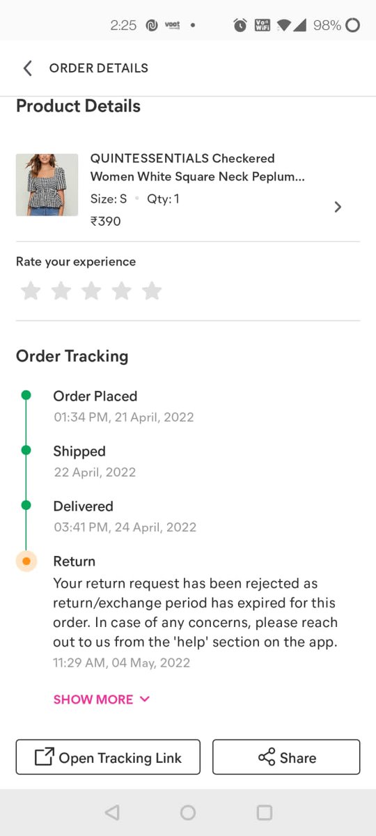 MacUttam's tweet photo. @Meesho_Official I've ordered a item but item was cheap then i've requested for return and by mistake i've given different product &amp; delivery boy was not check the item &amp; pick. now i want to return back back my product &amp; the customer care says i'll not do anything https://t.co/VaiUWL64dS