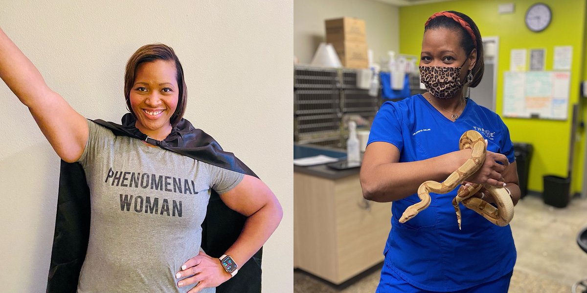 pucvm's tweet photo. PHENOMENAL WOMAN dreamed of being a nurse for dogs- find out how she became the doctor!
Meet Phenomenal Woman, aka Dr. Krista Miller, and learn about her journey to being a Vetahuman at https://t.co/H5moqCy5rd
#CapesOn #VetaHumanz #UseYourPowersForGood @NIGMS @NIHSEPA https://t.co/5hc66IMBXl