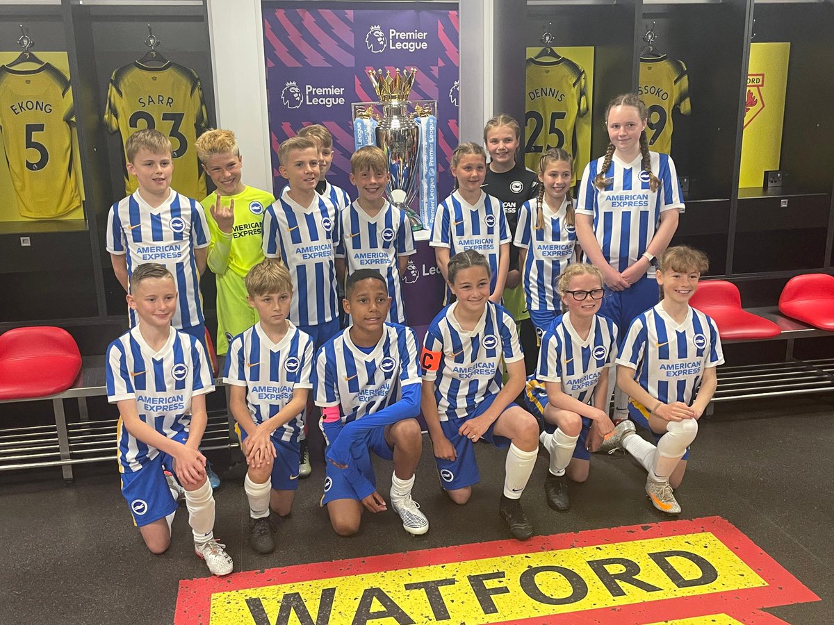 BHAFCFoundation's tweet photo. A huge well done to the youngsters representing the Albion today at the Premier League Primary Stars final at Vicarage Road! ๐
Teams from Goring Primary School and St. Nicolas & St. Maryโs Primary School both made the trip to Watford today. ๐๏ธ
#PLCF | @PLCommunities https://t.co/4BGRHW3eXn