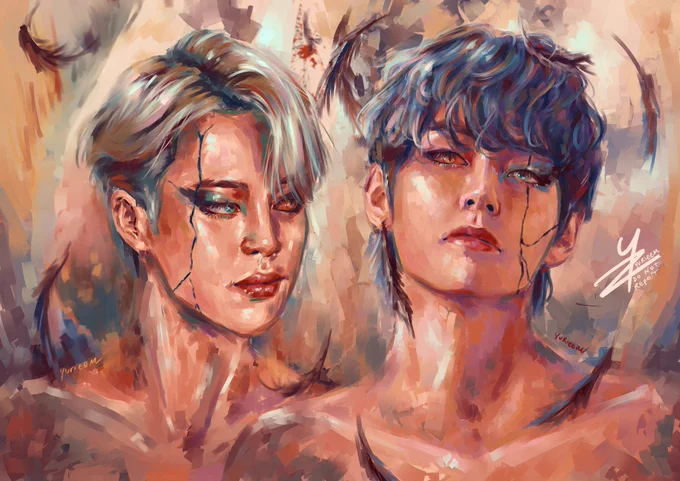 « black swan »
#btsfanart #vmin 