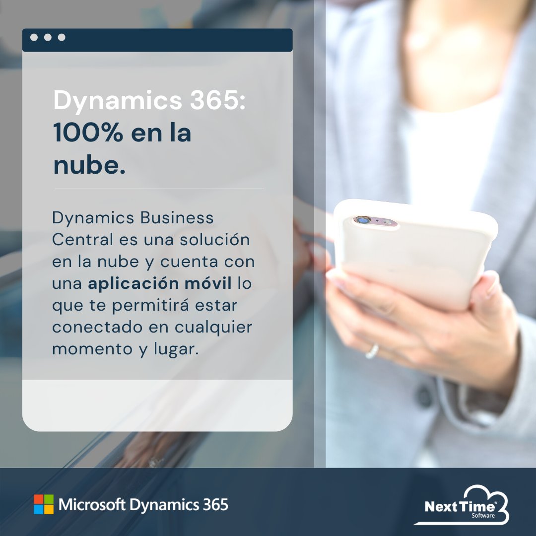 NextTimeSoft's tweet image. ☁ @Microsoft #Dynamics365 #Business Central cuenta con una aplicación móvil lo que permite tener siempre la información más actualizada para la toma de decisiones remotas. 🔗Conoce este y más beneficios a continuación, o visita el siguiente link: nexttimesoftware.com/partners/micro…