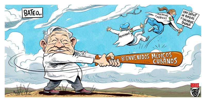 MaguMonero's tweet photo. Al inicio de la pandemia alquiló un paquete de esos médicos y nunca fueron a un hospital ni salieron de sus hoteles en Reforma. Cartón de @monerorictus  en @ElFinanciero_Mx https://t.co/PWodv4A9YX