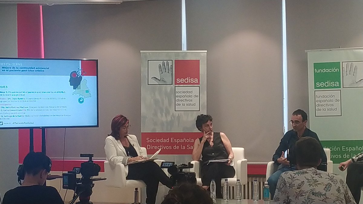 SEDISA_NET's tweet photo. 🗣️"Los medios con los dispone la unidad de ictus son claramente deficientes. No sirve de nada tratar al paciente de manera rápida" afirma Carlos Gómez-Escalonilla durante la jornada "Mejora de la continuidad asistencial en el #PacientePostictus" 👇 https://t.co/8bG1LZZ1bZ