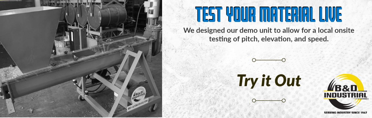 bdindustrial's tweet photo. https://t.co/Ufw1FMXsJ1 #TechnologyTuesday - B&amp;D's material handling engineering folks want you to test your material live. https://t.co/v1kQUUbFS3