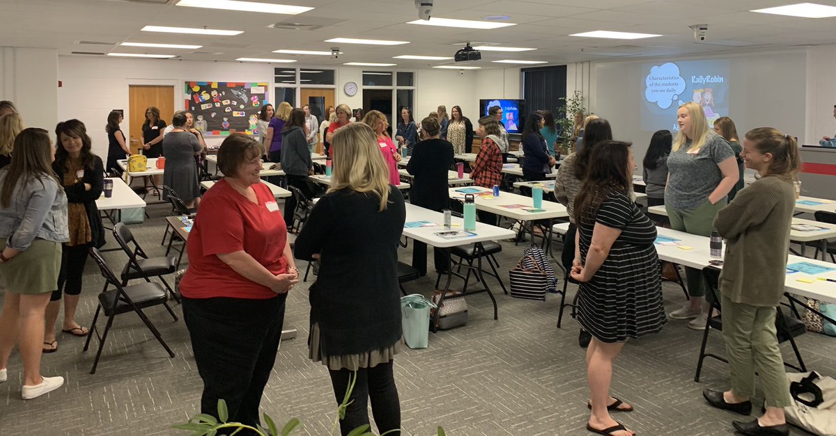 LauraPugh14's tweet photo. PC teachers focused on learning strategies to increase student engagement.  #PCPride https://t.co/srOP2nHRGt