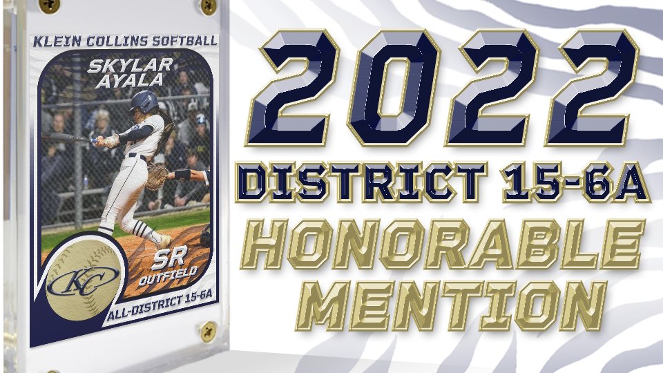 KCTigerSoftball's tweet photo. Congratulations to Skylar Ayala, Laya Espinoza, Ariel Gutierrez, and Chelsea Zizzo for their selection to the District 15-6A Honorable Mention team! @skylar_ayala @ZizzoChelsea https://t.co/y0tZRCQtSO