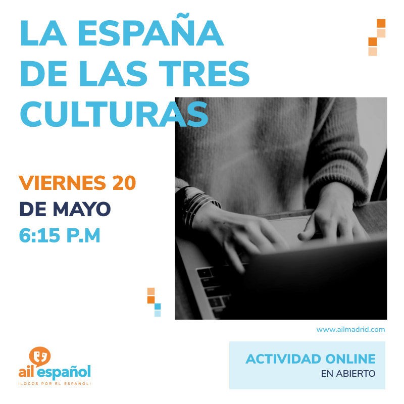 velazquezschool's tweet photo. ¡Pero qué maravilla de actividades tiene preparada la escuela de @ailmadrid para esta semana! 
- VERBOS CON PREPOSICIÓN EN ESPAÑOL
- LA ESPAÑA DE LAS TRES CULTURAS
Puedes apuntarte aquí: https://t.co/cSNWBD4PUL

#languageschool #learnspanish #aprenderespanol #cursodeespanol https://t.co/tPeWTOO8wB