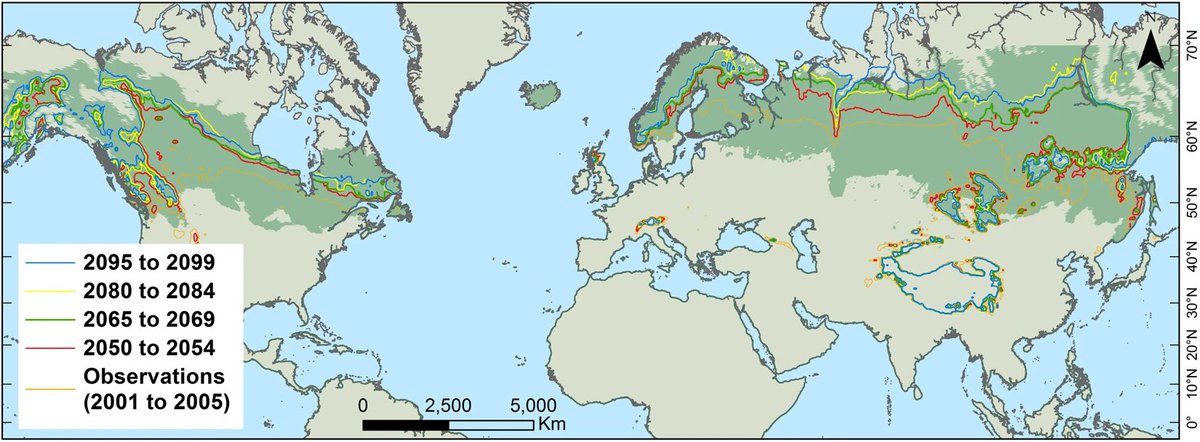 Helios_EM's tweet photo. El cambio climático está suponiendo en muchas zonas del mundo reducción o pérdida de las cosechas (como recientemente en India) y problemas de acceso al agua.
Pero en las áreas circumpolares cerca del ártico puede conllevar a una ampliación de la frontera agrícola.
Por ejemplo,⬇️ https://t.co/fIAueLnMIc