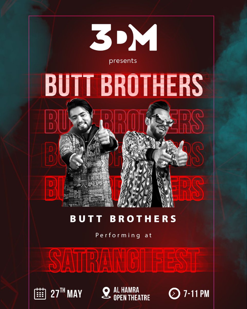 ShamrozButt8's tweet photo. Max 20 retweets inbox screenshot and get passes for event. Need support from all Butt Brothers Fans🔥🔥🔥 https://t.co/iwpWkEjN4e