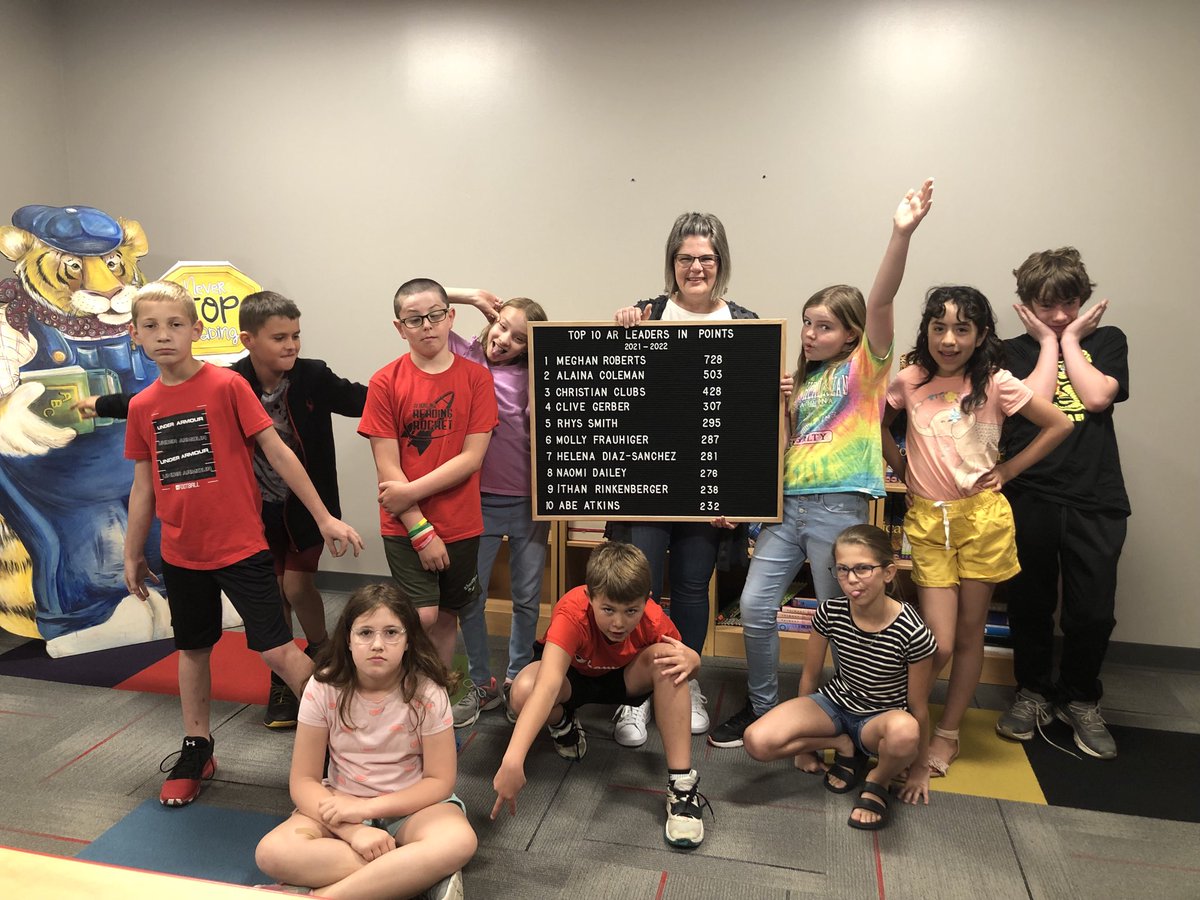 mrslinderwell's tweet photo. Congratulations to our 2021-2022 Top 10 AR point winners!!! #BHESJumpIn https://t.co/fULZFjD6qV