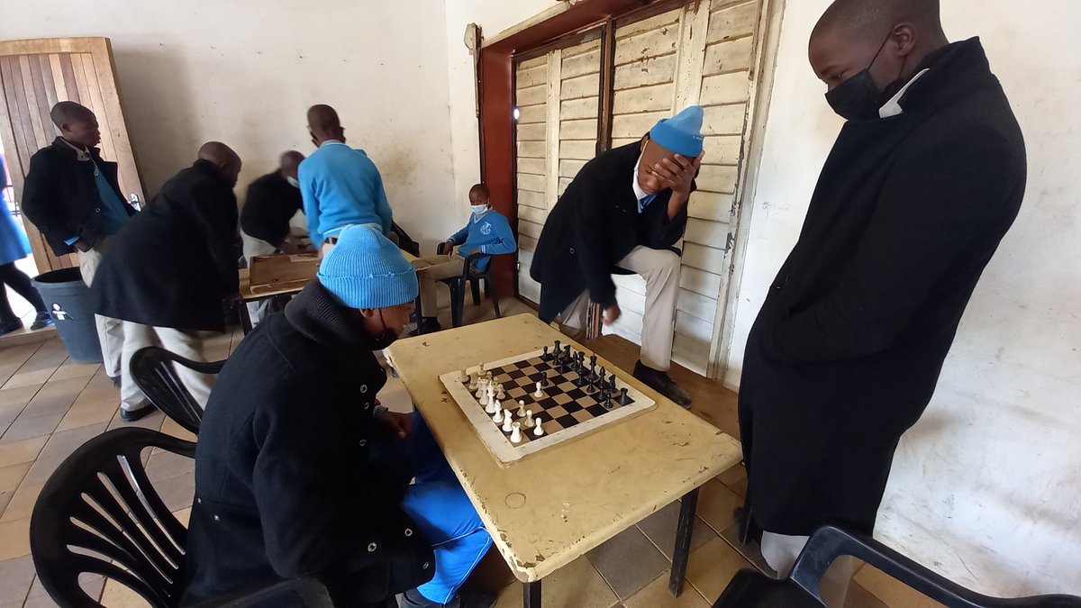 clarencesdb's tweet photo. Lunch time at St. Boniface High. Salesians provide space for learners to relax and have fun. #Oratory #DonBosco #Maputsoe #Lesotho https://t.co/X5l4QvJnw2