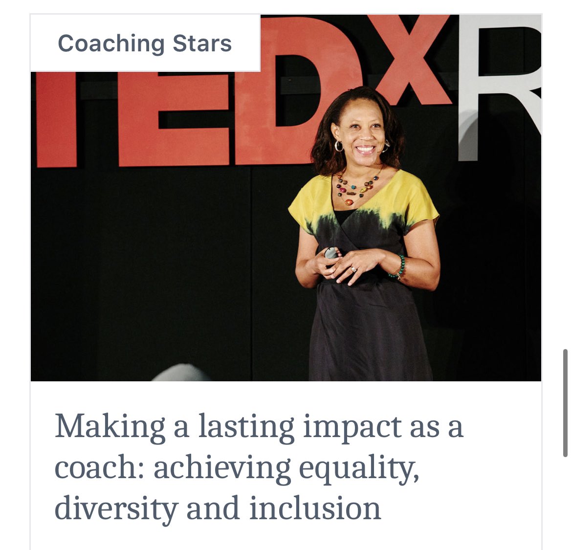 RasheedOgunlaru's tweet photo. Join me and guest speaker, coach, author @JenniferGarrett for @thecoachingpod_ #CoachingStars “Making a Lasting Impact as a Coach: Achieving Equality, Diversity & Inclusion” Thu 9 June
7-8.30pm BST. FREE Online. Book now 👉🏼 https://t.co/h1w0iOUnjm ✨#coaching #inclusion https://t.co/dg0KjOUuVD