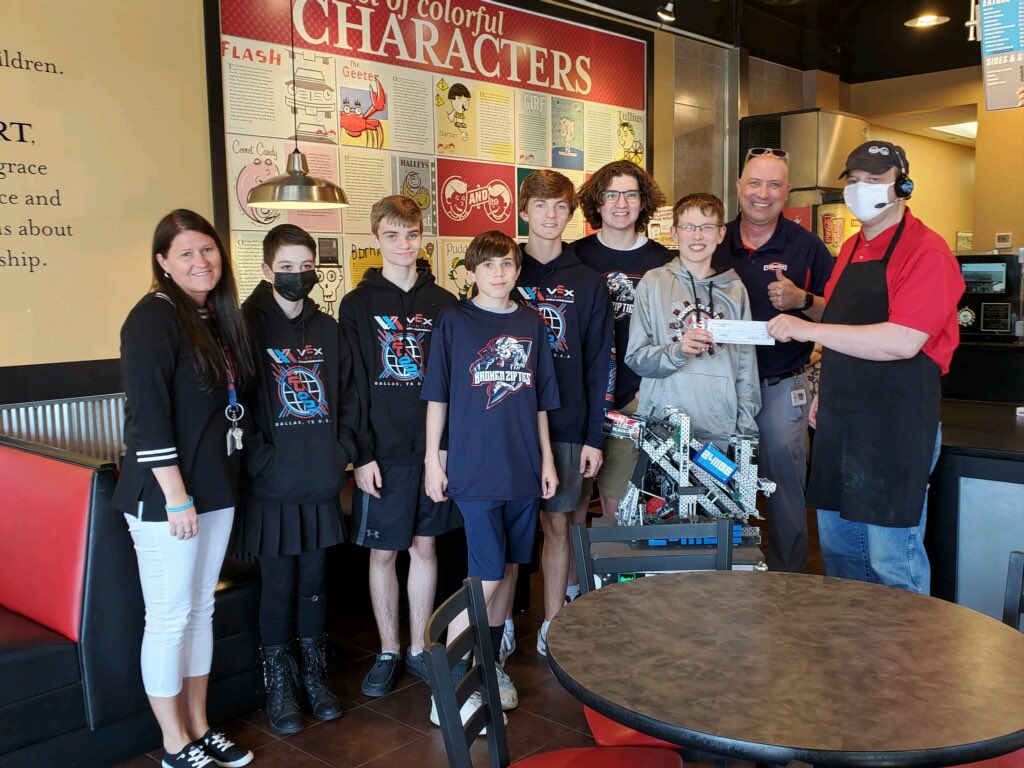 Thank you to <a href="/erbertgerberts/">Erbert & Gerbert's</a> for the generous donation to <a href="/ALHS_Tigers/">ALHS Activities</a> Broken Zip Ties robotics @MrDibble241