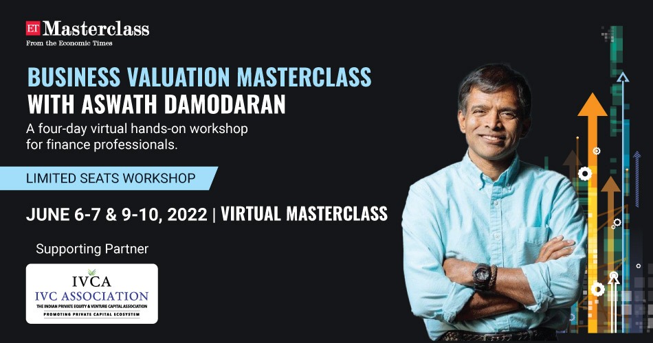 IndianVCA's tweet photo. #ETMasterclass
Here is your chance to attend the 'Business Valuation Masterclass' with @AswathDamodaran organised by @EconomicTimes in association with @IndianVCA
Register here to grab your seats: https://t.co/Q4jJmfAL20 https://t.co/KCXujHAJPl