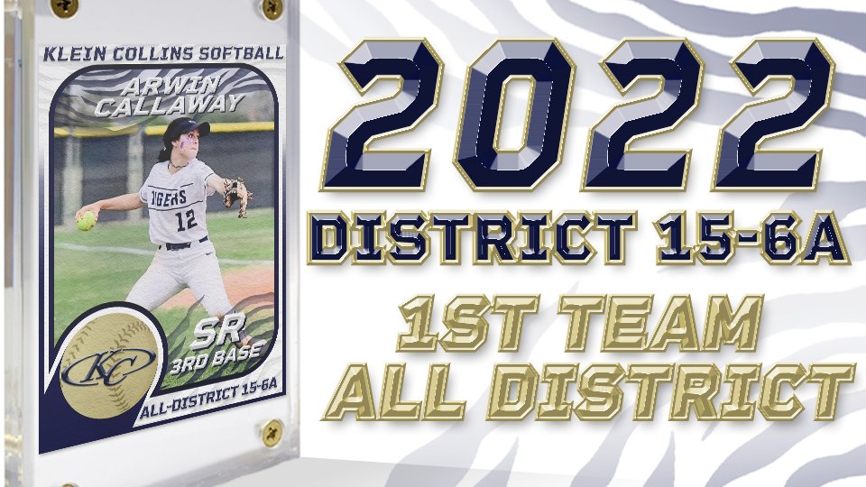 KCTigerSoftball's tweet photo. Congratulations to Arwin Callaway, Jules Cuarenta, &amp; Daniela Gutierrez on being named 1st Team All-District! @justacallaway @JulesE40 @ddanielaxx https://t.co/X5KHcMiZ61