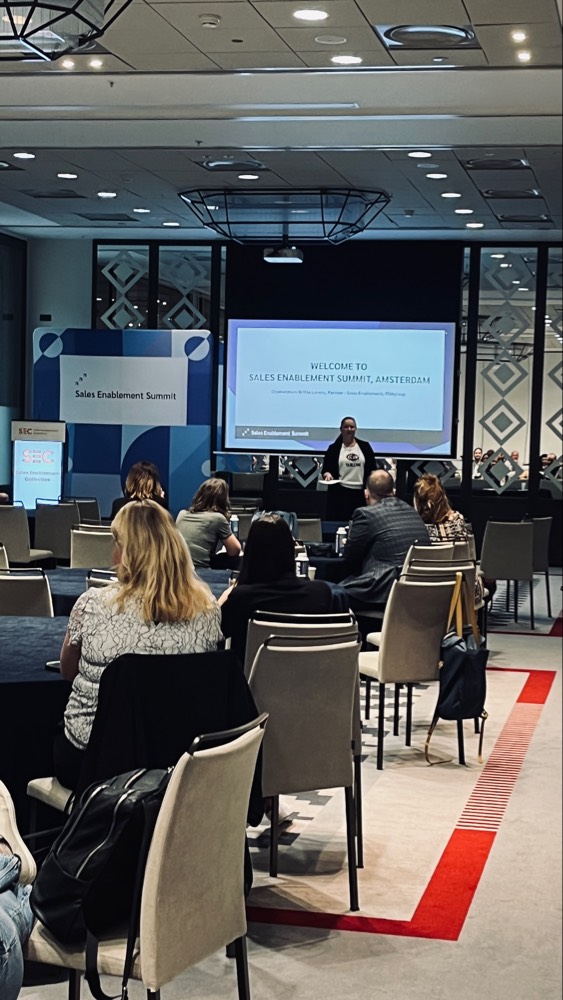 Today <a href="/Britta_Lorenz/">Britta Lorenz</a> opened the #SalesEnablement Summit run by <a href="/SECollective_/">Sales Enablement Collective</a>, live in #Amsterdam! 💎Great day of keynotes, panels, workshops, and networking opportunities with some of Europe's finest Sales Enablers. 🎤

#sales #SESAmsterdam  #secollective #PDAgroup