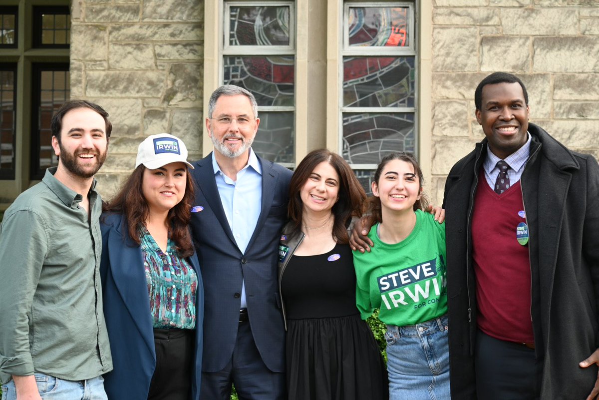 SteveIrwinPA's tweet photo. Went to the polls with my family and voted for myself this morning! #PA12 https://t.co/pOLH8tMaLG