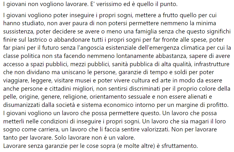 Link4Universe's tweet photo. Due parole sui giovani che non vogliono lavorare https://t.co/NJYZcpQTrZ