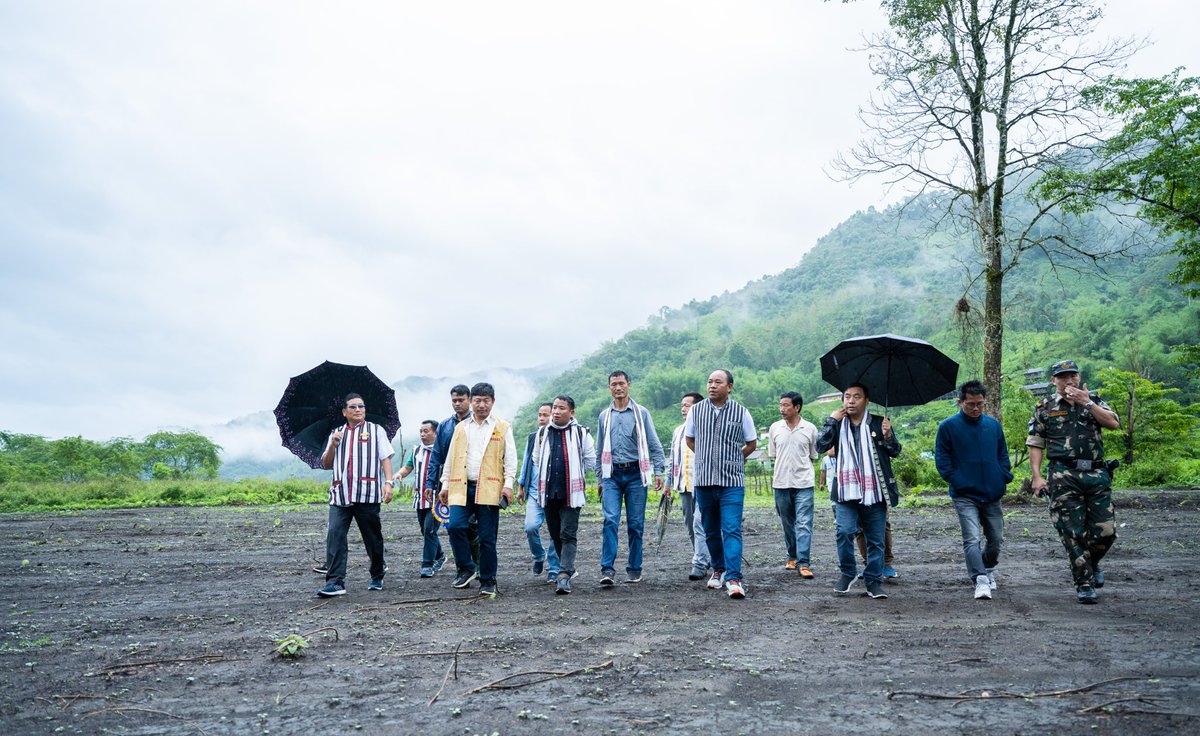 NatungMama's tweet photo. Visited the proposed Agri College site at #Watte; #EastKameng Dist, #ArunachalPradesh along with Executing agency PWD, & land Donors’ representative. Land development of the proposed area is completed now @ArunachalCMO @TakiTage https://t.co/AnP2MuNlJa