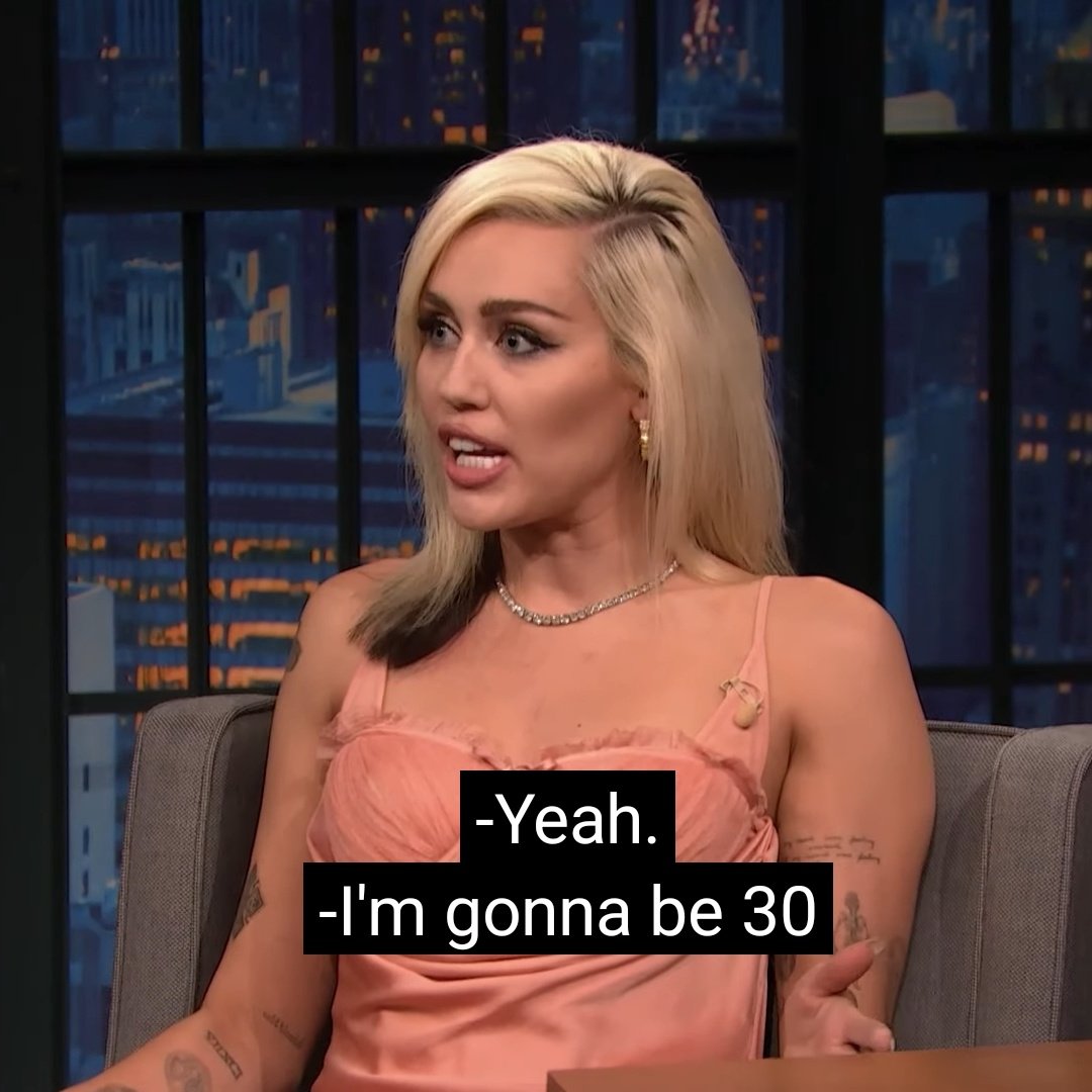 mileymania23's tweet photo. I just realised if Miley Cyrus is getting 30 years old we are all getting older omg 😳 https://t.co/TRvsioG7dx