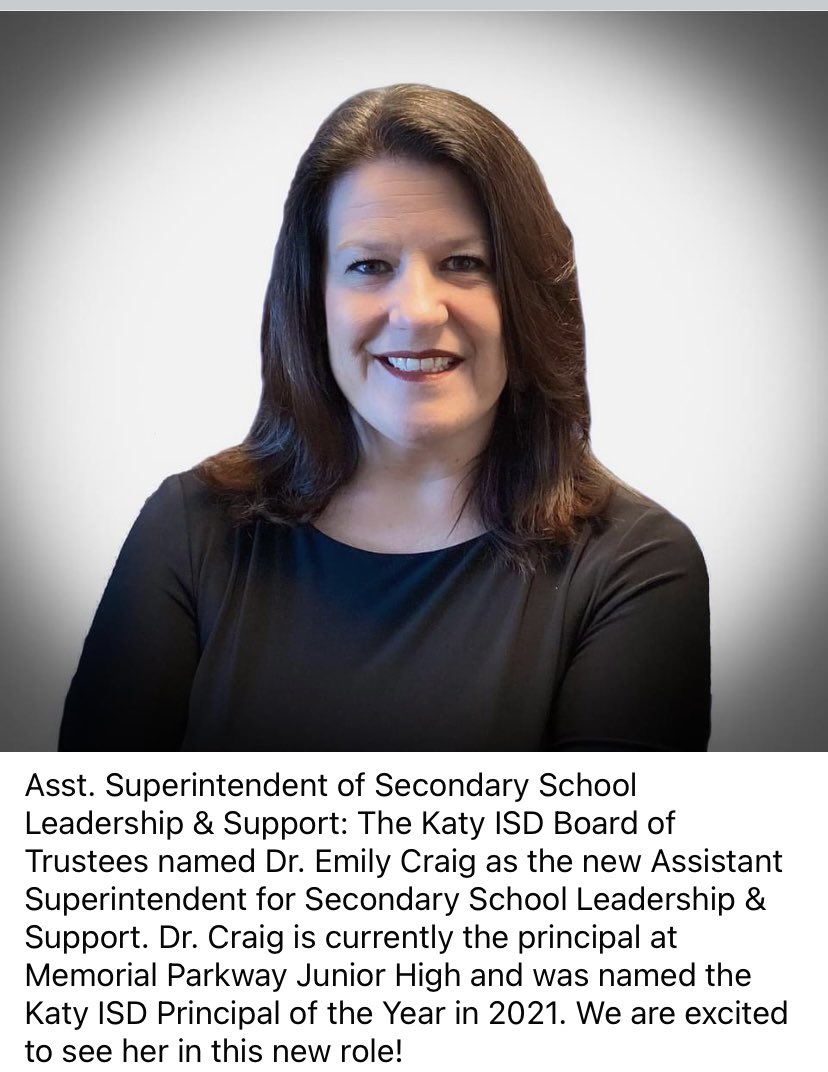 aume1996's tweet photo. Congratulations to Emily for being named as a Asst Superintendent for KISD! I cannot express how proud I am of her and how dedicated she is to serving KISD! What a fantastic accomplishment! https://t.co/EEKz7y07TN